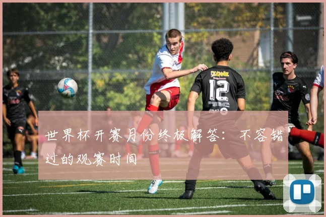 世界杯开赛月份终极解答：不容错过的观赛时间